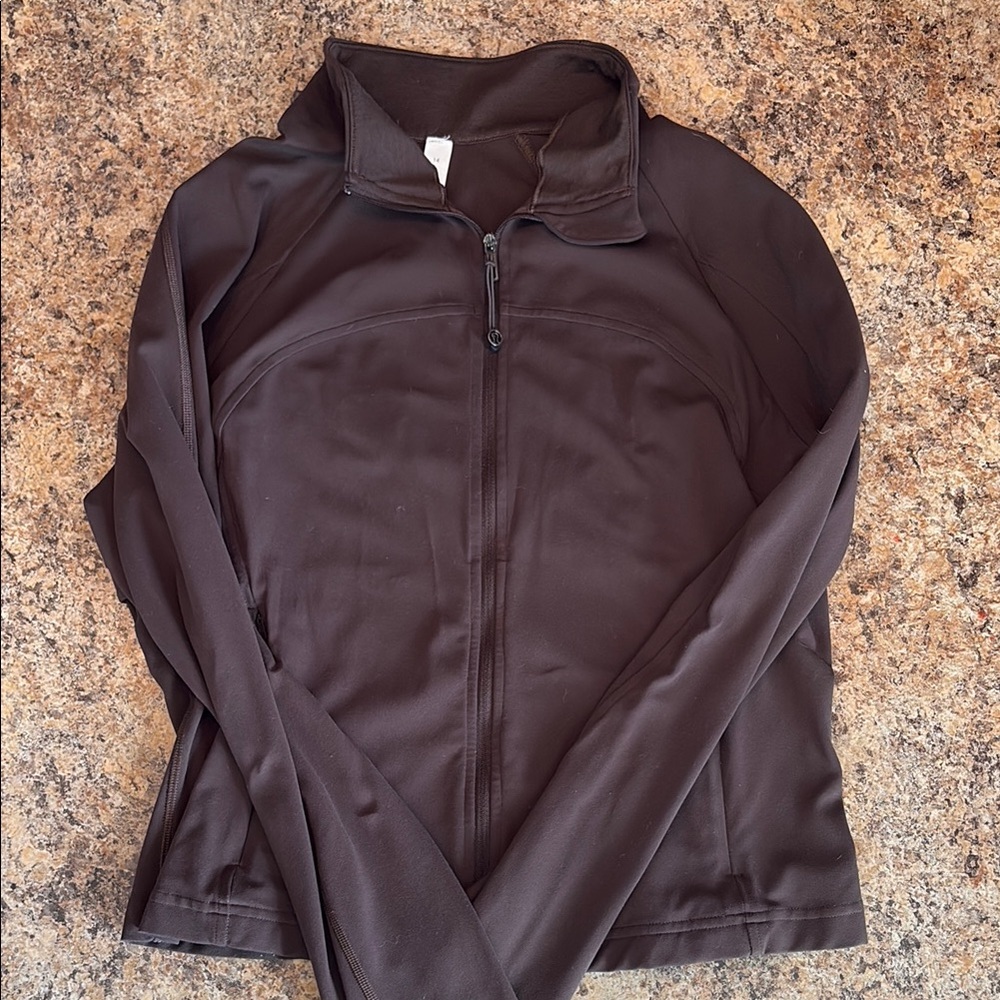 Women's Brown Lululemon Zip-Up Jacket